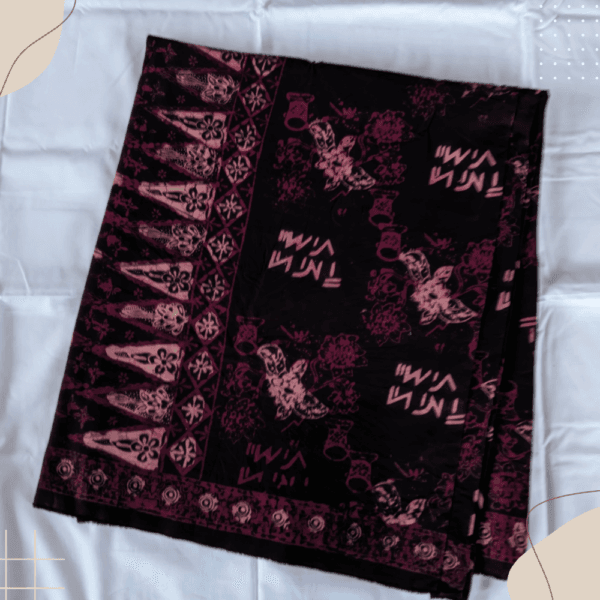 Batik motif Raflesia dan jangki dengan ponco pucuk rebung dan bis megalitik. dari toko online batikkerinci.com