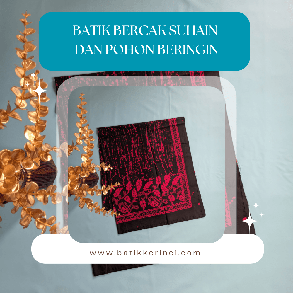 Batik kerincin motif Bercak Bungo aksara Incung dari toko online batikkerinci.com