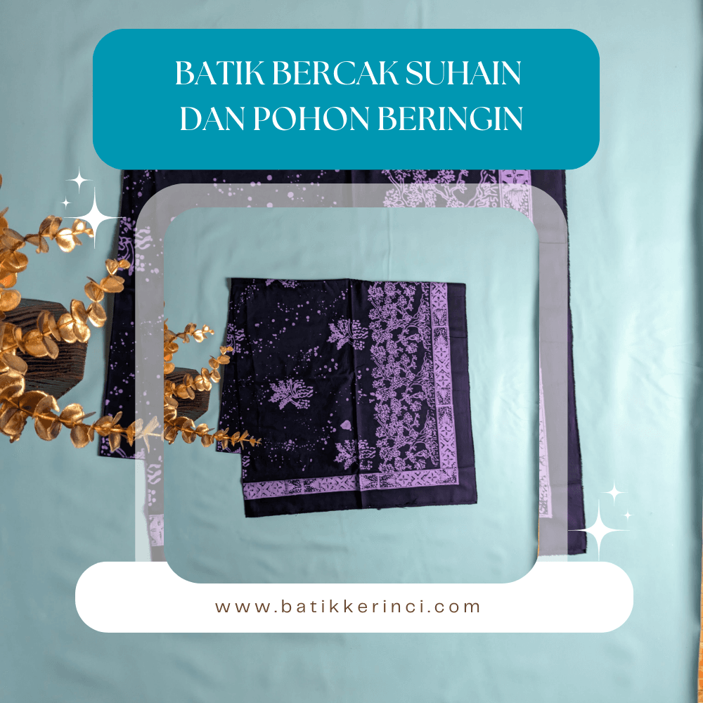 Batik incung motif Bercak Suhain dan Pohon Beringin. toko online batikkerinci.com